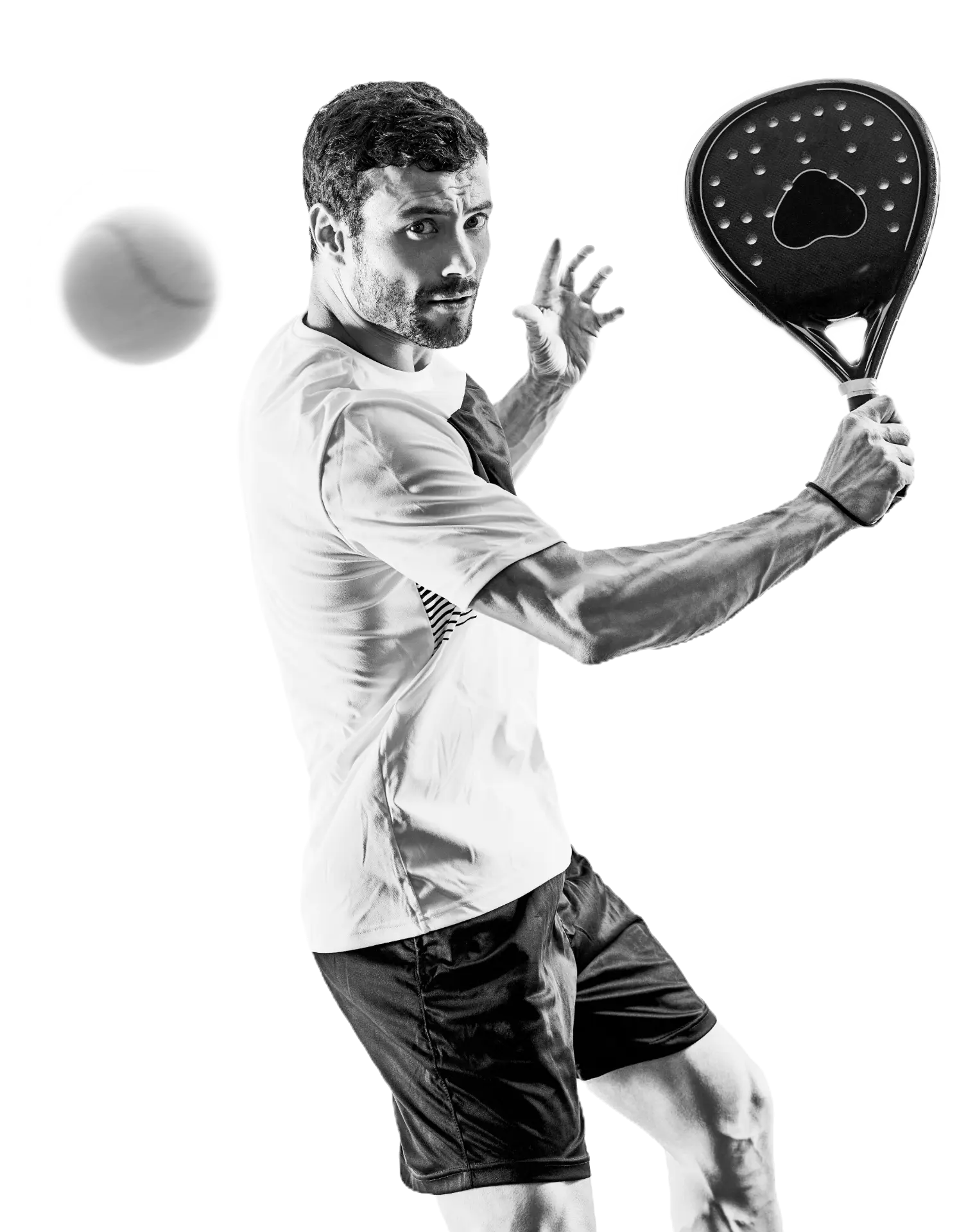 Giocatore di padel in azione