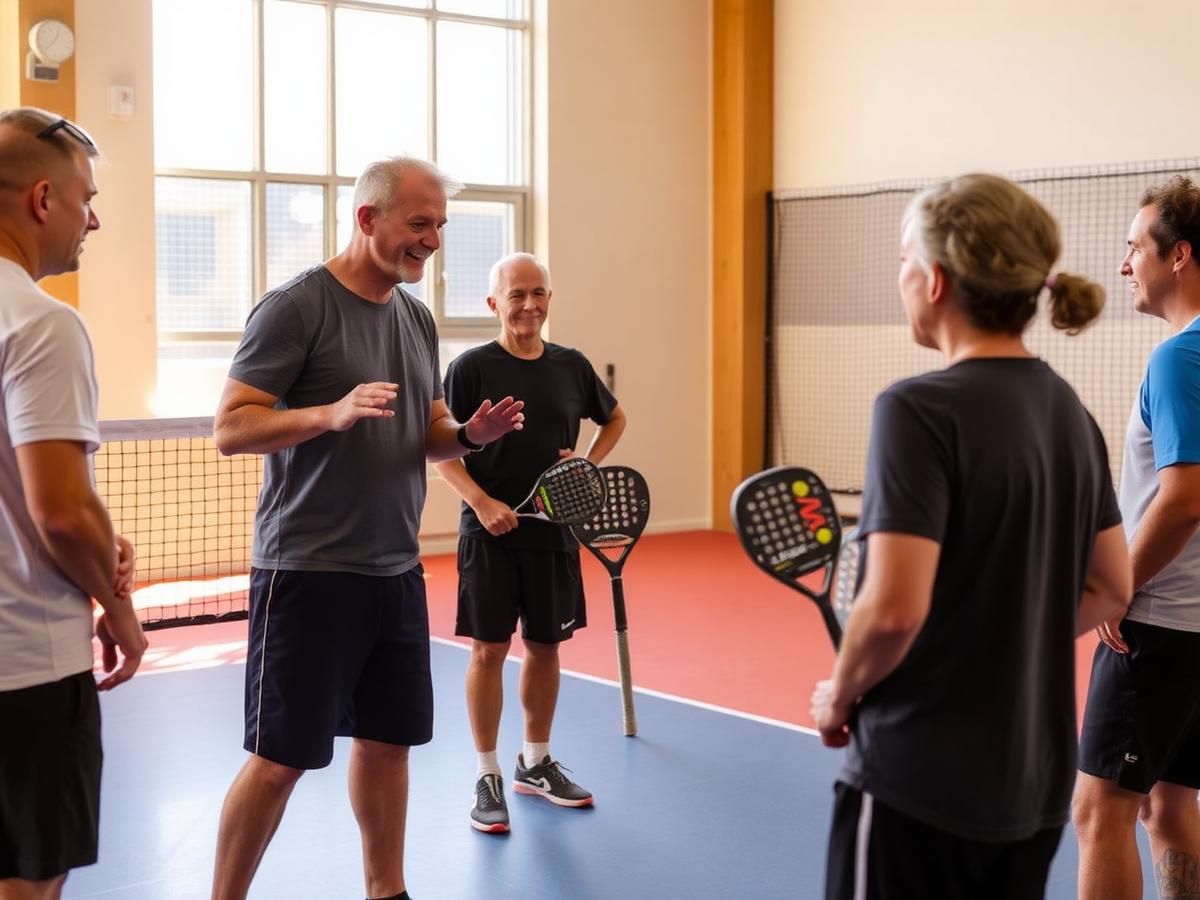 Lezione di padel al Padel Club Varese