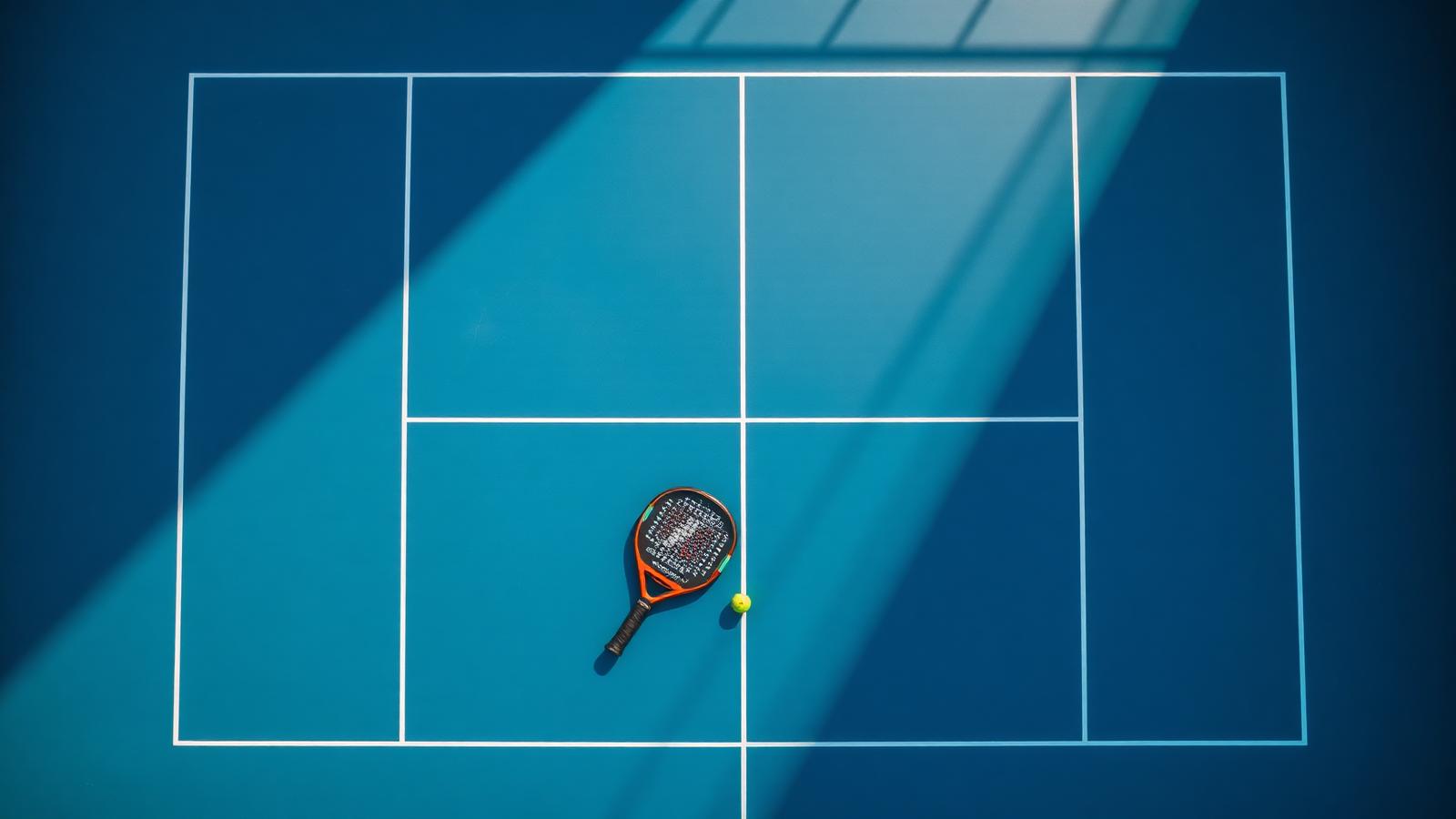 Racchetta e pallina da padel
